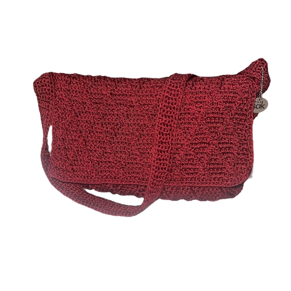 The Sak Red Crochet Shoulder Bag